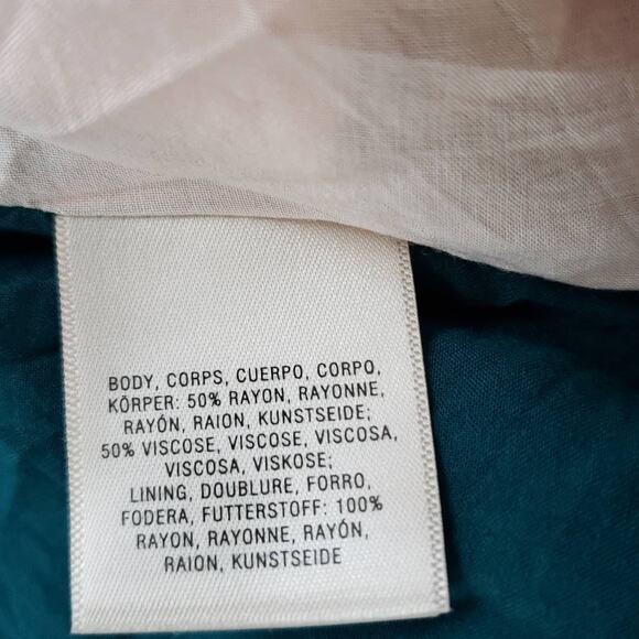 Anthropologie HD in Paris Jules Colorblock Shift Drop Waist Flapper Teal Women 4 - Picture 11 of 12